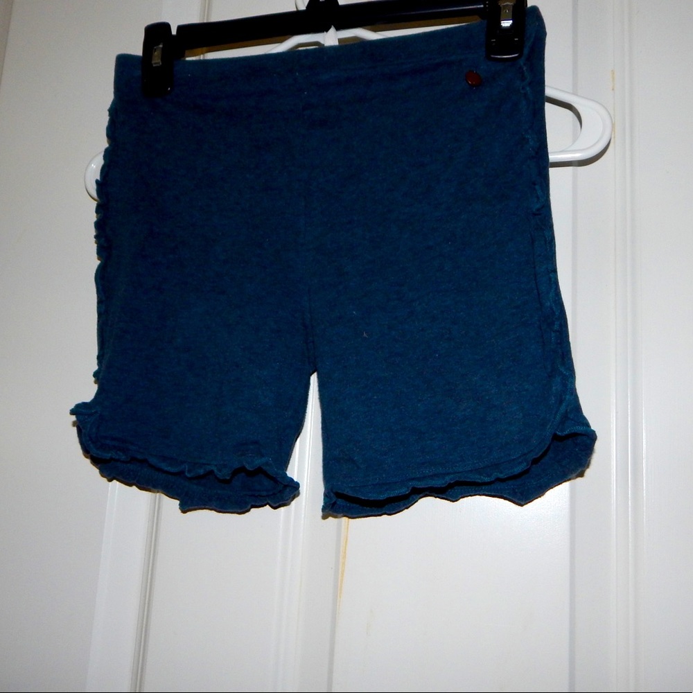 Matilda Jane knit shorts. Navy with ruffle.